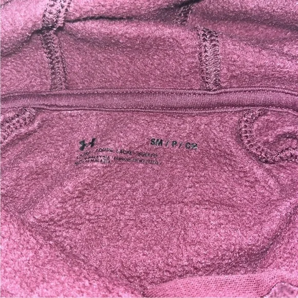 Under Armour Burgundy Fleece Hoodie - Picture 3 of 4